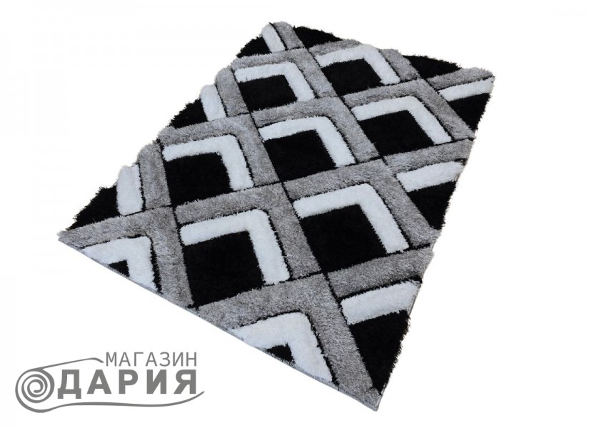 Тъкан килим 3D SHAGGY GRANDE 400 black p